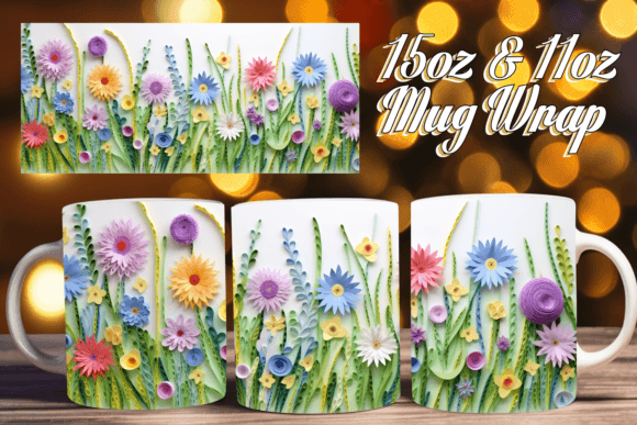 Download Sublimation Spring Magic: Flower Mug Wra - Spring magic Collection