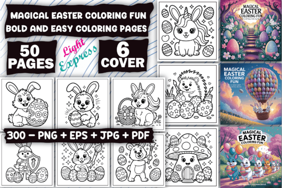Download Magical Easter Fun Coloring Book - Magical easter Collection
