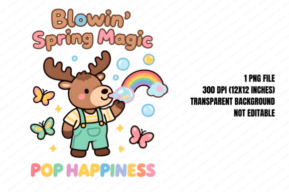 Download Moose Bubble Spring Magic PNG - Spring magic Collection