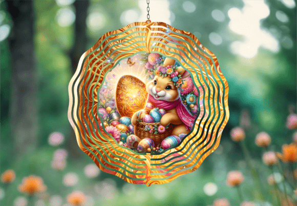 Download Magical Easter Bunny Wind Spinner Png - Premium Resources